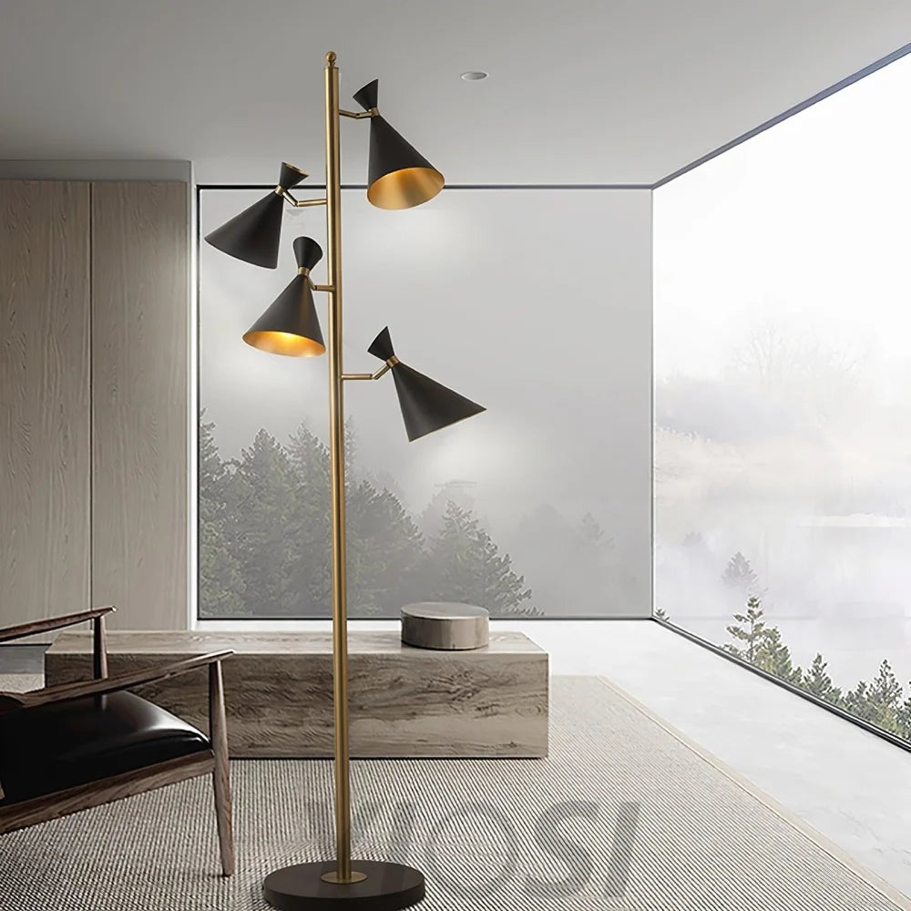 Stilnovo Adjustable Floor Lamp ∅ 23.6″ - Geometry-1-Yiosilamp