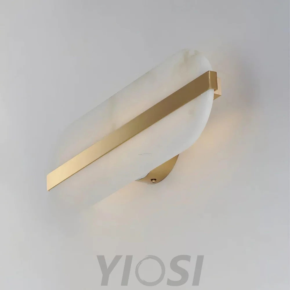 Stone Alabaster LED Wall Sconce - Alabaster, Alabaster Wall Lamp-1-Yiosilamp