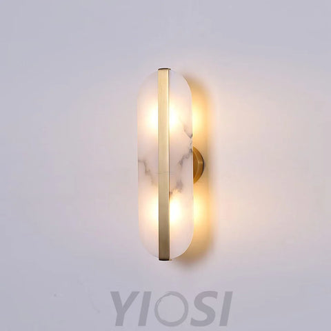 Stone Alabaster LED Wall Sconce - Alabaster, Alabaster Wall Lamp-1-Yiosilamp