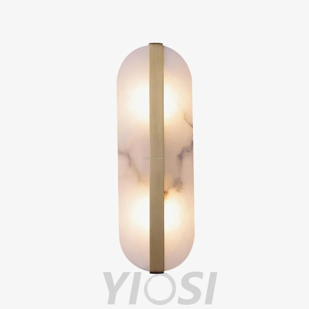 Stone Alabaster LED Wall Sconce - Alabaster, Alabaster Wall Lamp-1-Yiosilamp