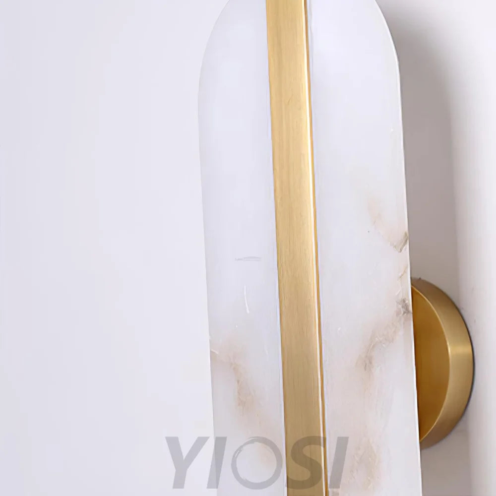 Stone Alabaster LED Wall Sconce - Alabaster, Alabaster Wall Lamp-1-Yiosilamp