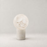 Stone Orb Floor Alabaster Floor Lamp – lights off