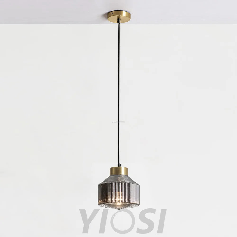 Striped Spinning Top Pendant - Earring-1-Yiosilamp