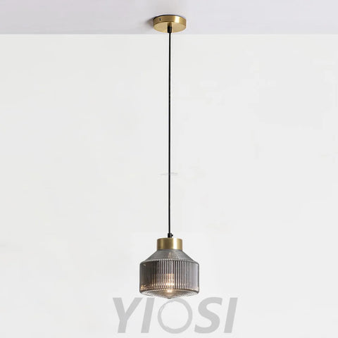 Striped Spinning Top Pendant - Earring-1-Yiosilamp