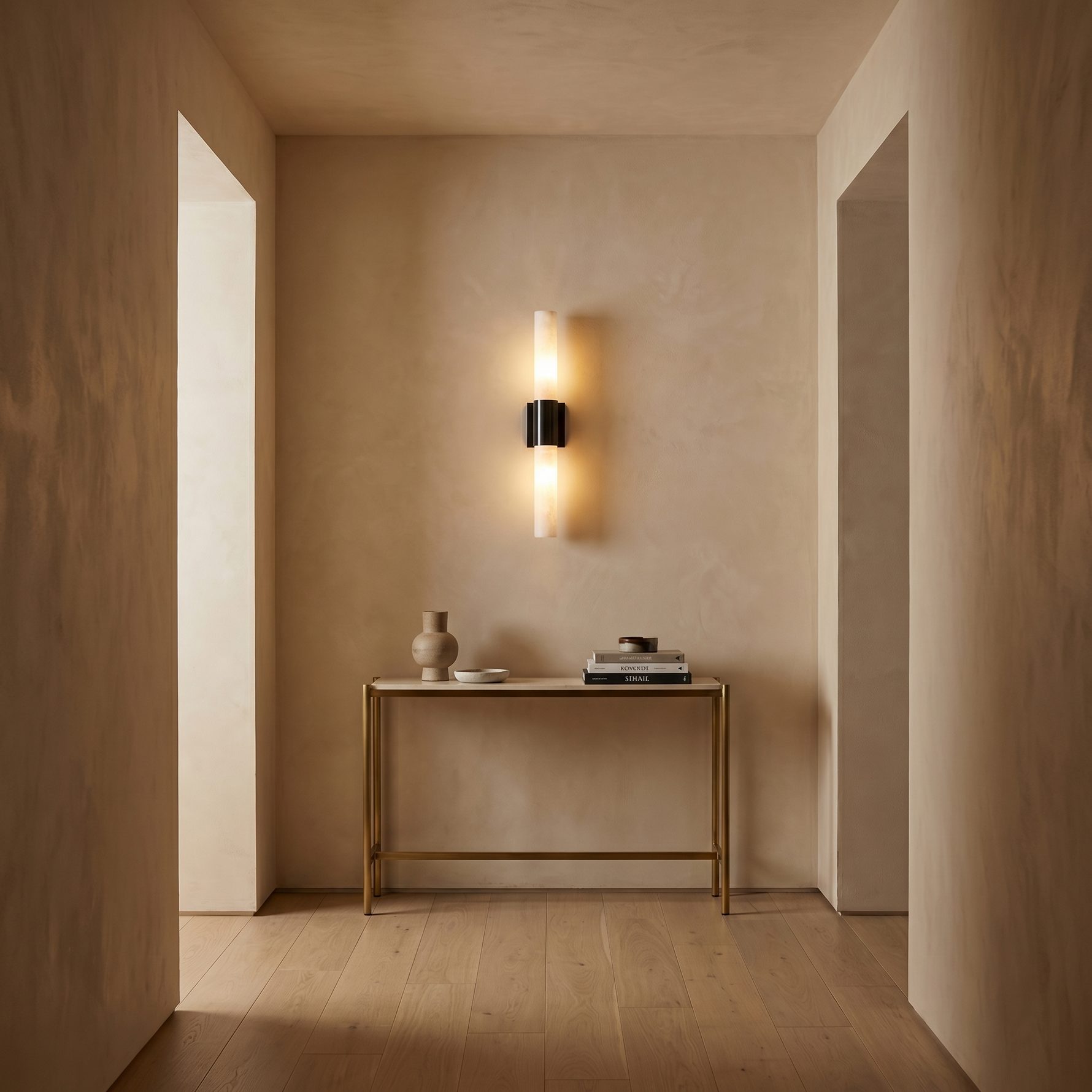 Yiosi Striscia Twin Tube Black Wall Sconce - Image 4
