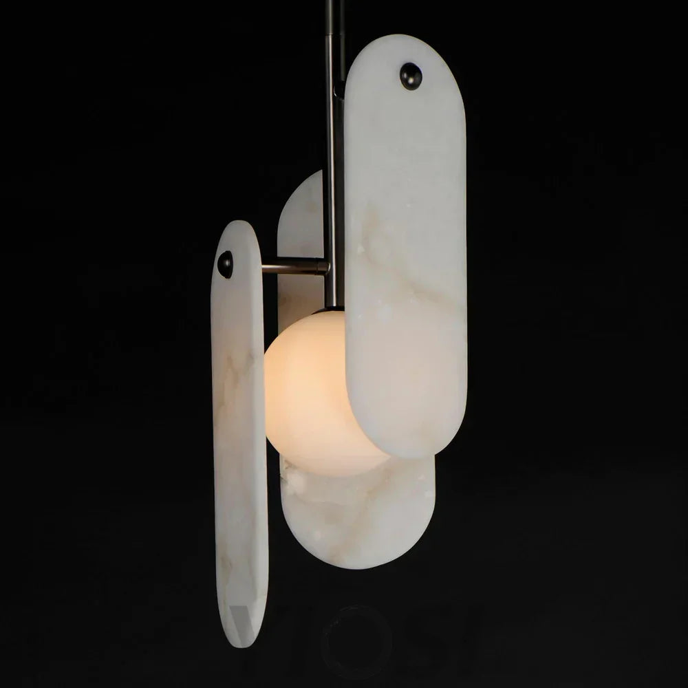 Studio M Alabaster Megalith Single Pendant Light For Living Room Kitchen Bathrooms Bedrooms Foyer