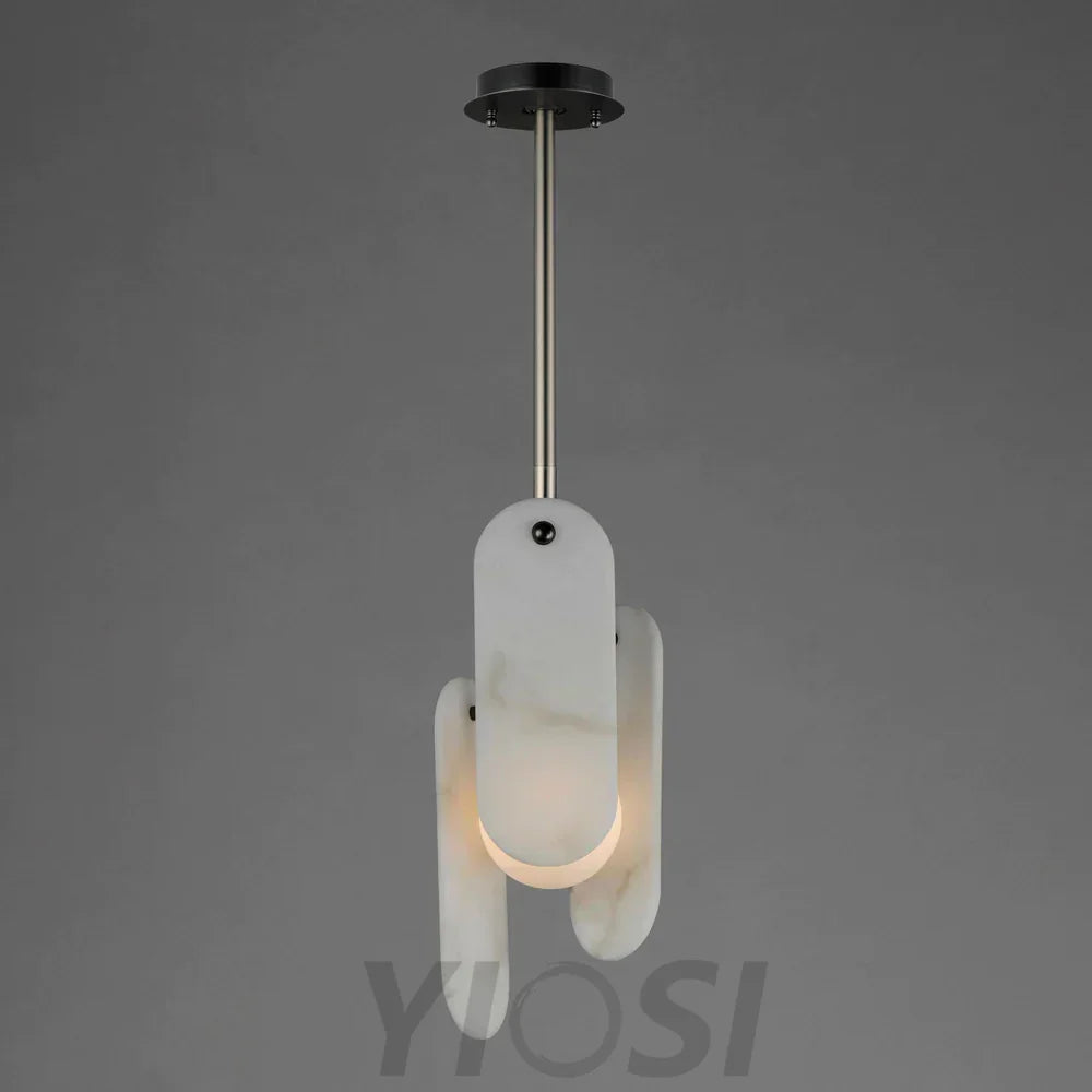 Studio M Alabaster Megalith Single Pendant Light For Living Room Kitchen Bathrooms Bedrooms Foyer