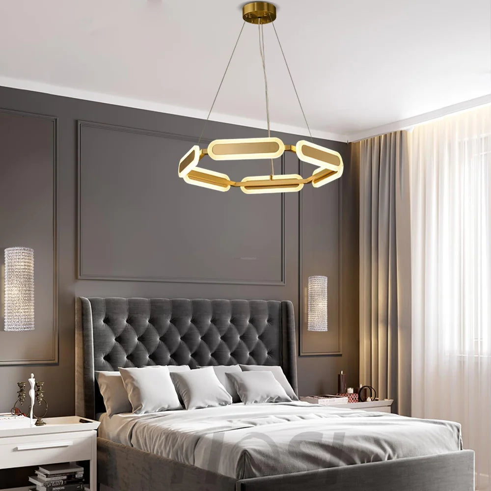 Swirl Chandelier ∅ 27.7″ - -1-Yiosilamp
