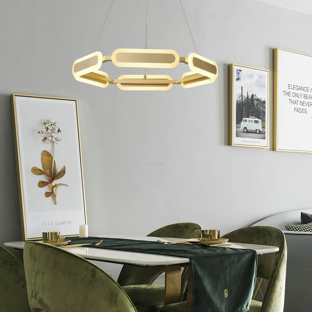 Swirl Chandelier ∅ 27.7″ - -1-Yiosilamp