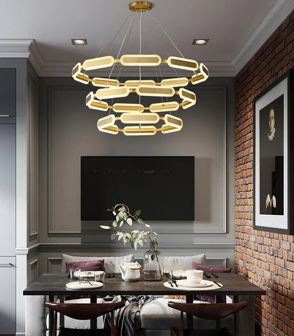Swirl Chandelier ∅ 27.7″ - -1-Yiosilamp