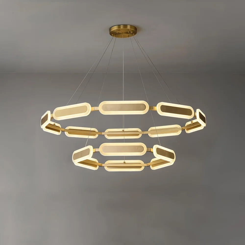 Swirl Chandelier ∅ 27.7″ - -1-Yiosilamp