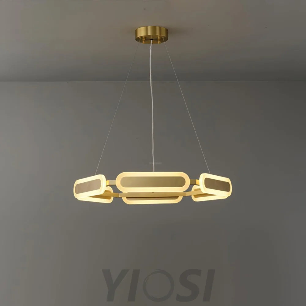 Swirl Chandelier ∅ 27.7″ - -1-Yiosilamp