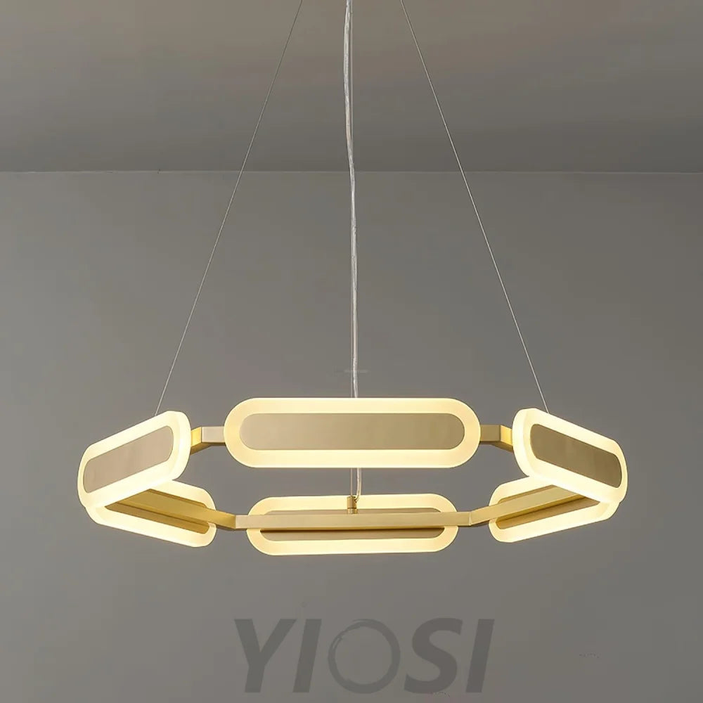 Swirl Chandelier ∅ 27.7″ - -1-Yiosilamp