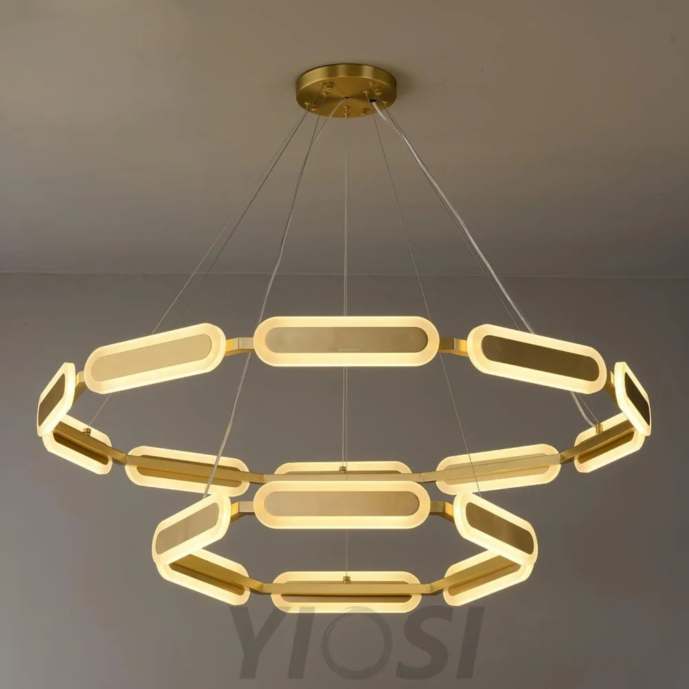 Swirl Chandelier ∅ 27.7″ - -1-Yiosilamp