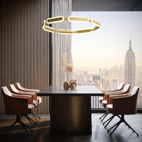 Swirl Chandelier ∅ 27.7″ - -1-Yiosilamp
