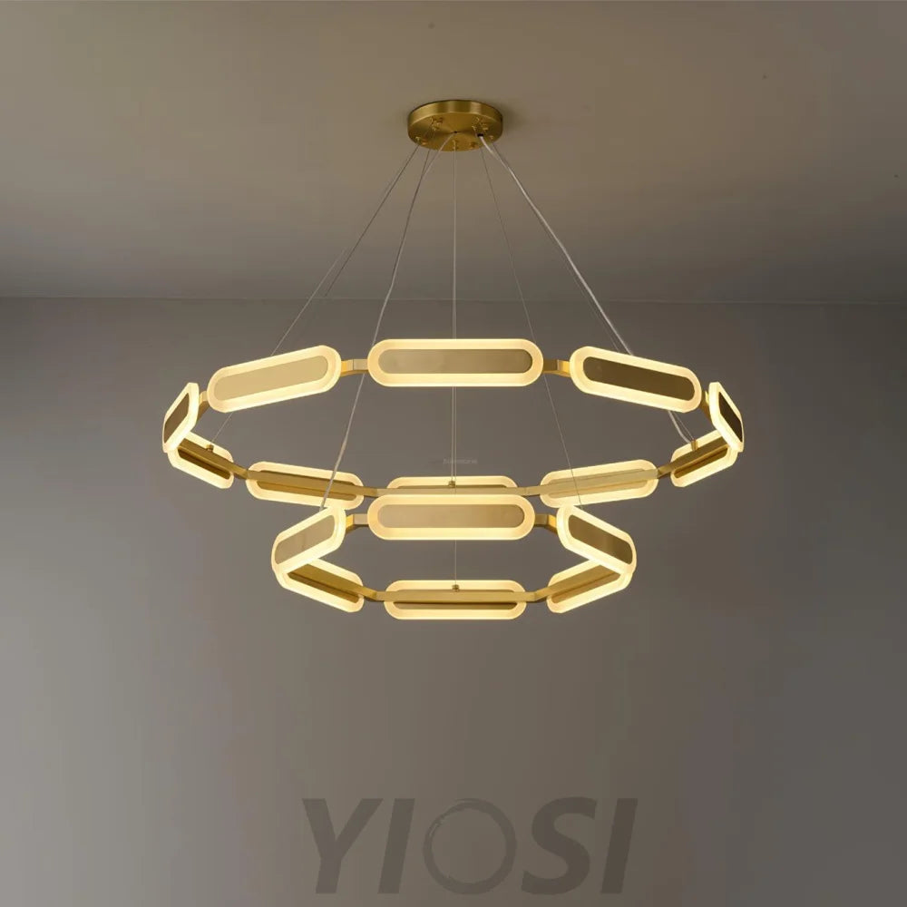 Swirl Chandelier ∅ 27.7″ - -1-Yiosilamp