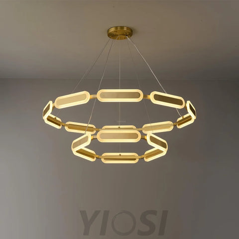 Swirl Chandelier ∅ 27.7″ - -1-Yiosilamp