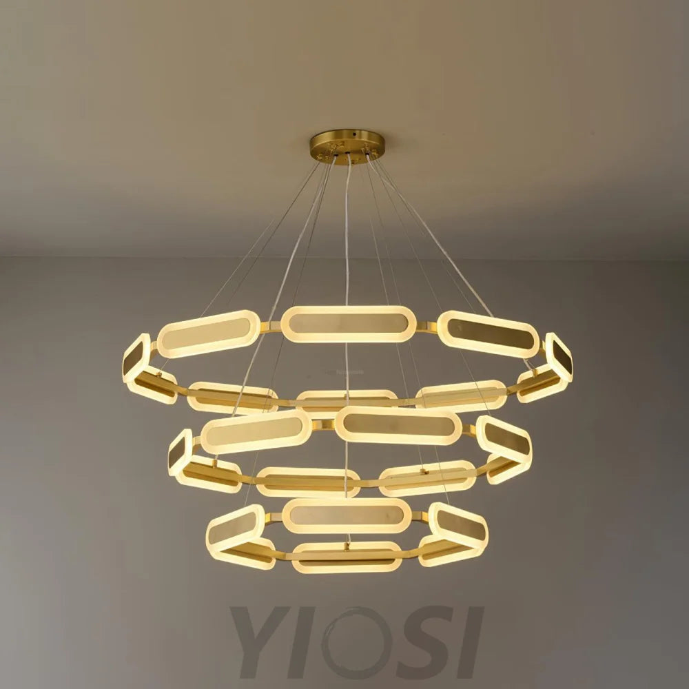 Swirl Chandelier ∅ 27.7″ - -1-Yiosilamp