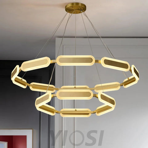 Swirl Chandelier ∅ 27.7″ - -1-Yiosilamp