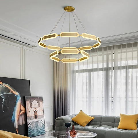 Swirl Chandelier ∅ 27.7″ - -1-Yiosilamp