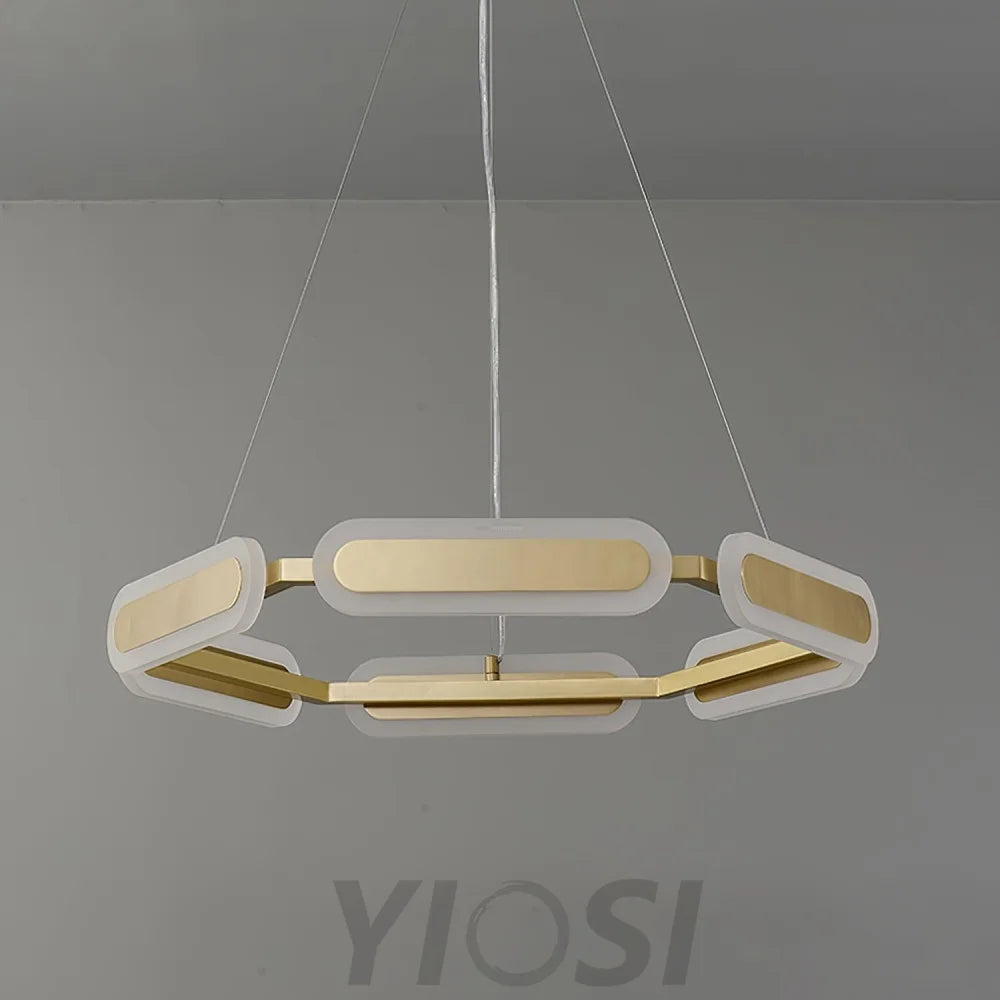 Swirl Chandelier ∅ 27.7″ - -1-Yiosilamp