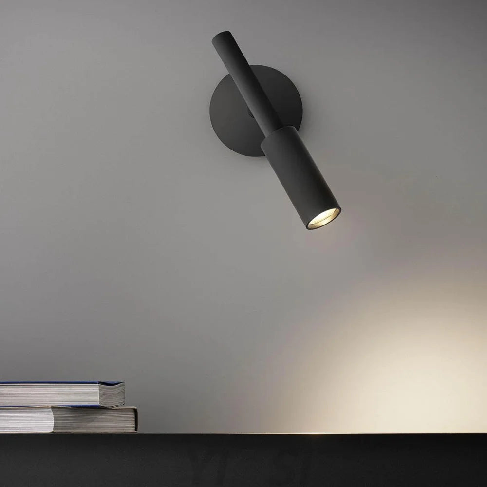 Tubino Swivel LED Wall Light – Black Finish Modern Design