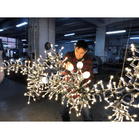 Talia Linear Postmodern Grape Chandelier Branch