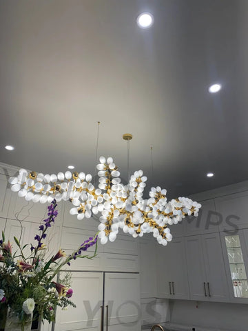 Talia Linear Postmodern Grape Chandelier Branch