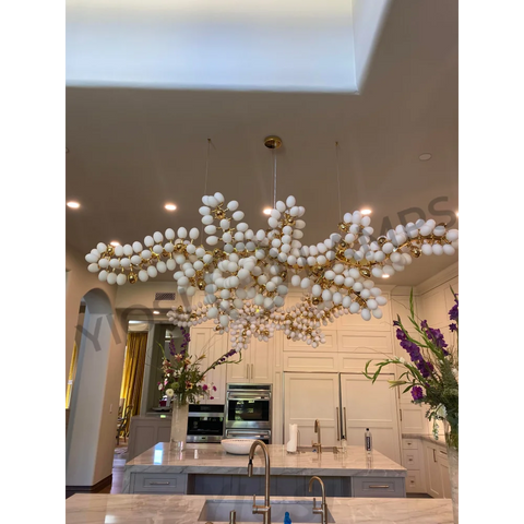 Talia Linear Postmodern Grape Chandelier Branch
