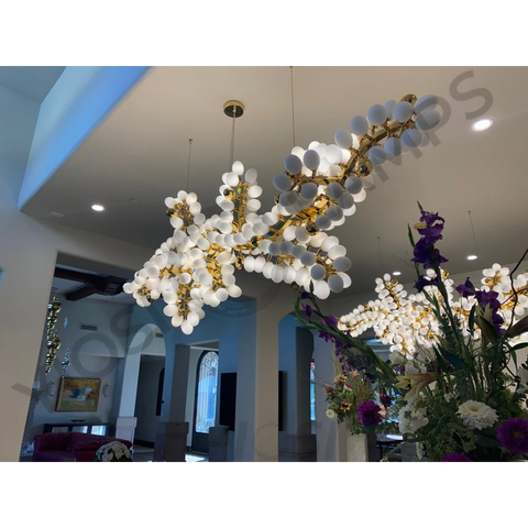 Talia Linear Postmodern Grape Chandelier Branch