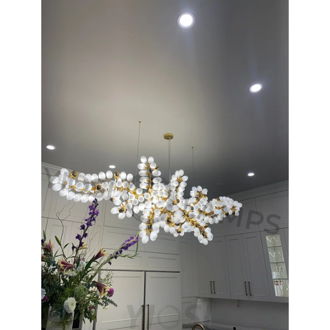 Talia Linear Postmodern Grape Chandelier Branch