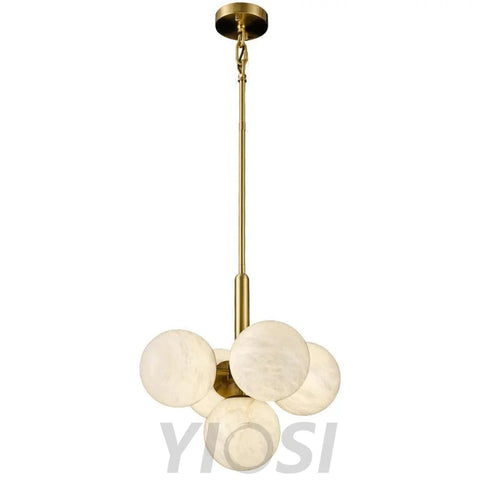 Tamika Modern Alabaster Kitchen Island Pendant