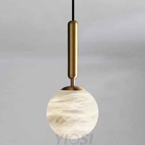 Tamika Modern Alabaster Kitchen Island Pendant