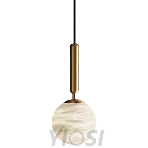 Tamika Modern Alabaster Kitchen Island Pendant