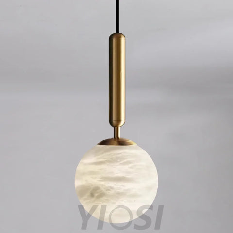 Tamika Modern Alabaster Kitchen Island Pendant