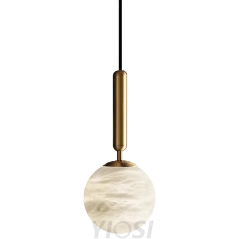 Tamika Modern Alabaster Kitchen Island Pendant