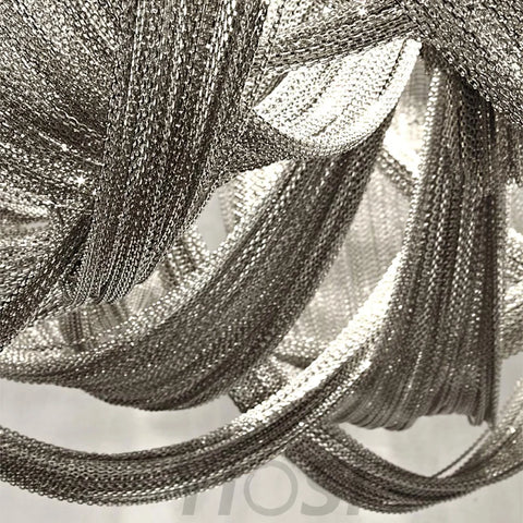 Tassel Aluminum Chain Ceiling Light ∅ 15.7″ - Semi Flush Mounts, Tassel-1-Yiosilamp