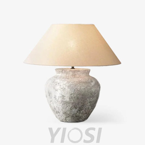 Terra Cotta Etruscan Urn Table Lamp ∅ 19.7″ - Kaya Ceramics-1-Yiosilamp