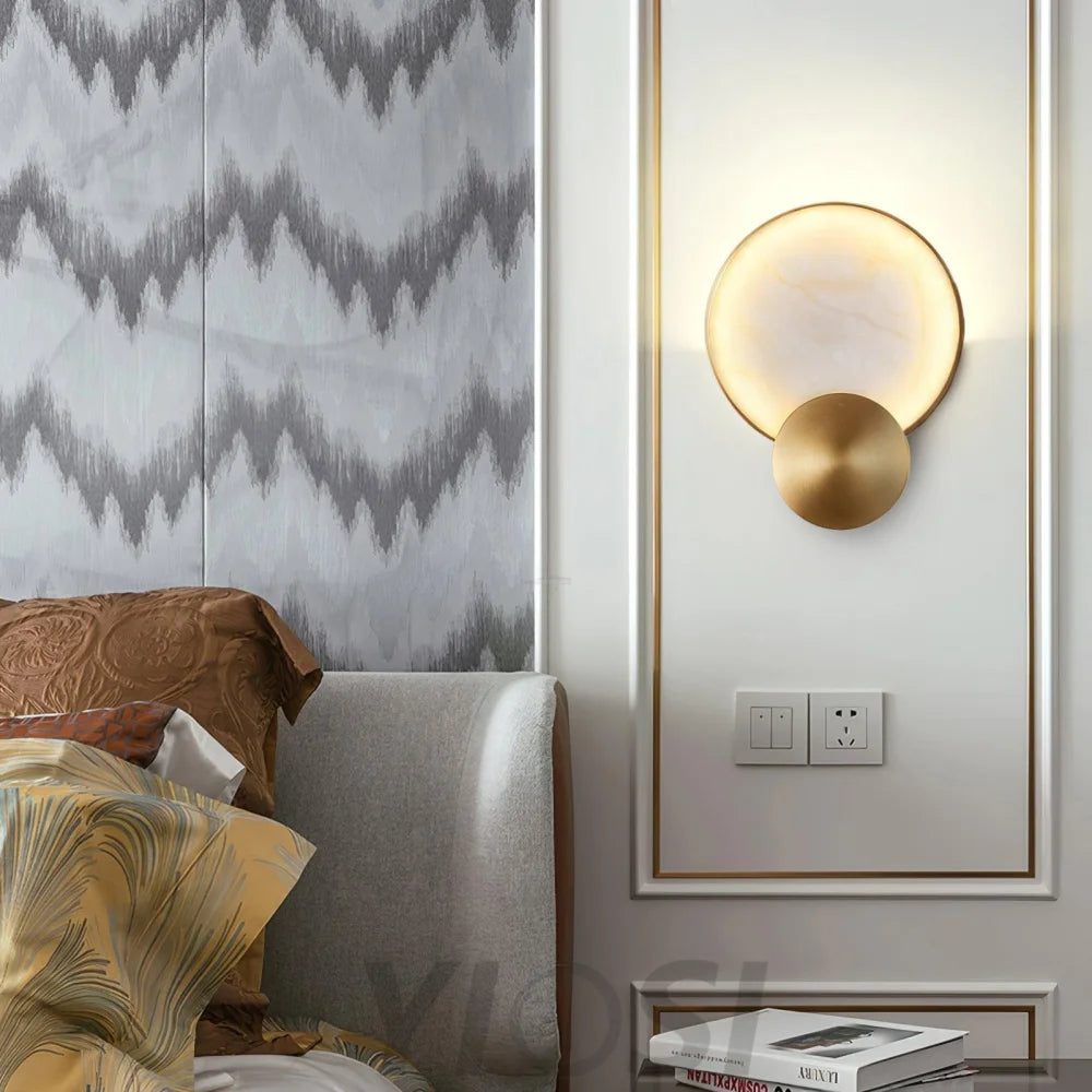 Terra Svet Alabaster Wall Sconce - Yiosilamp