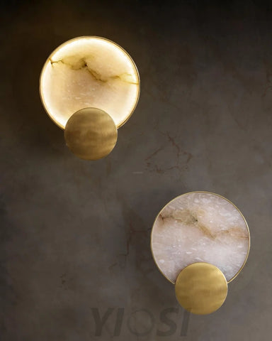 Terra Svet Alabaster Wall Sconce - Yiosilamp