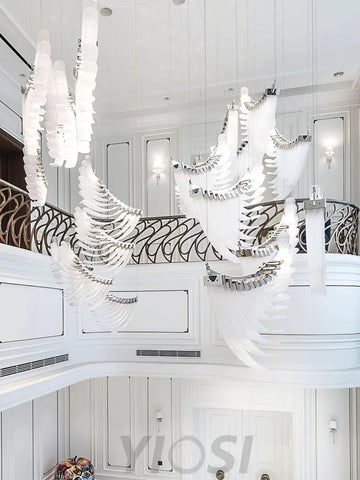 Tiered Palmette Chandelier L 15″ - Plastomer-1-Yiosilamp