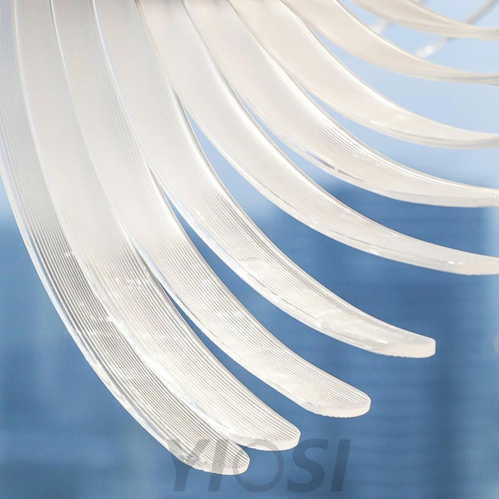 Tiered Palmette Chandelier L 15″ - Plastomer-1-Yiosilamp