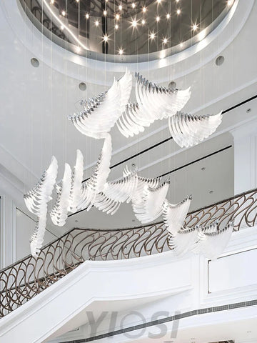 Tiered Palmette Chandelier L 15″ - Plastomer-1-Yiosilamp