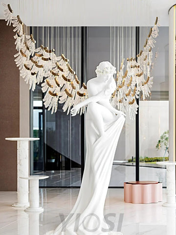 Tiered Palmette Chandelier L 15″ - Plastomer-1-Yiosilamp