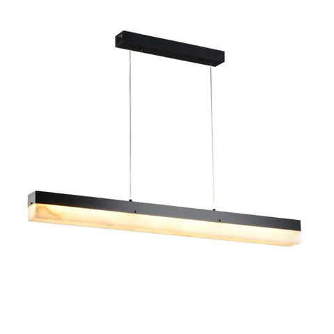 Timea Modern Alabaster Linear Pendant Light Over Kitchen Island Chandelier Dining Table