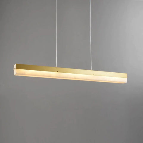 Timea Modern Alabaster Linear Pendant Light Over Kitchen Island Chandelier Dining Table