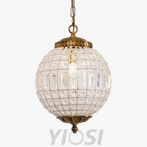Traditional Globe Chandelier - Classic, Crystals-1-Yiosilamp