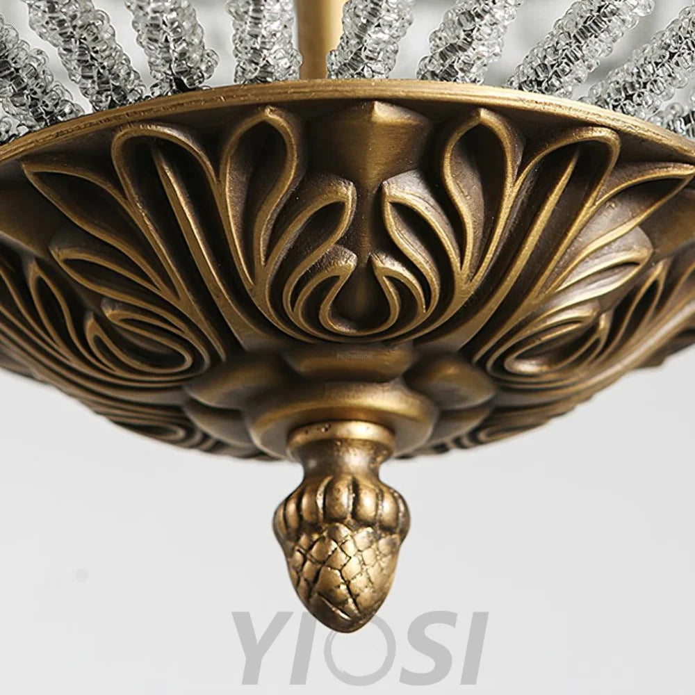 Traditional Globe Chandelier - Classic, Crystals-1-Yiosilamp