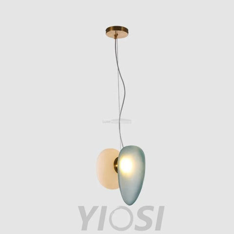 Translucent Frosted Glass Pendant - Earring-1-Yiosilamp