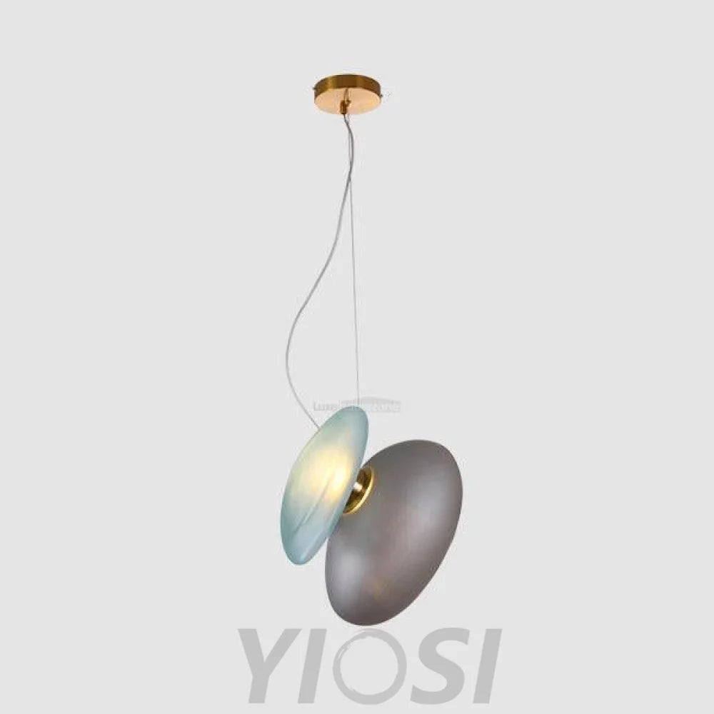 Translucent Frosted Glass Pendant - Earring-1-Yiosilamp